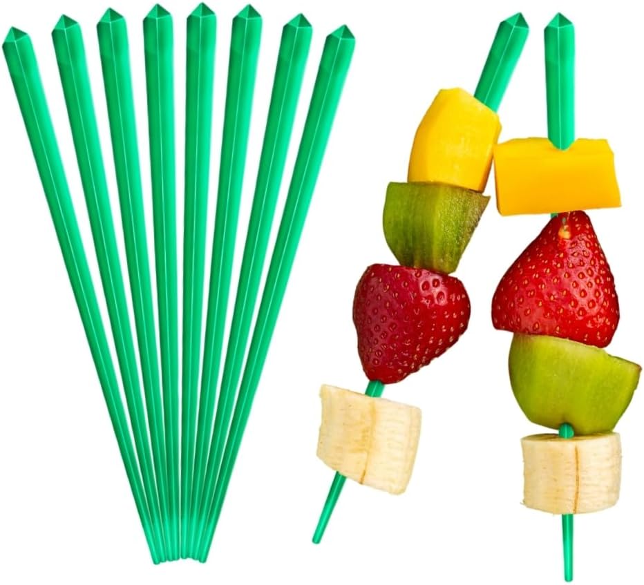 1000 Pcs Cocktail Picks Prism 7.62cm (3") - Sleek, Stylish Garnish for Cocktails, Perfect Plastic Toothpicks for Appetizers & Drinks, Versatile Fancy Skewers Food Pick for Charcuterie Parties