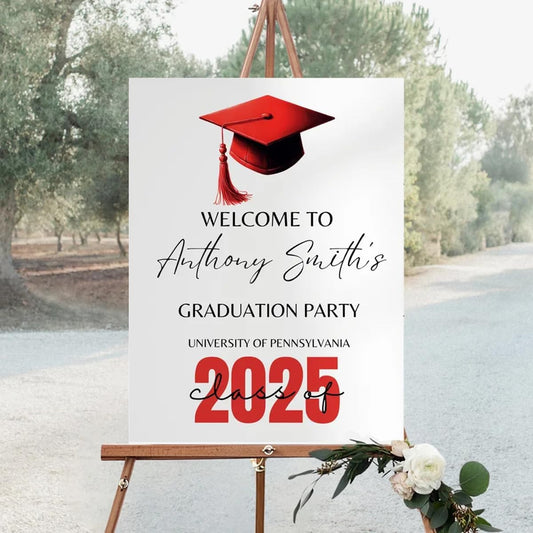 Graduation Party Welcome Sign, Photo Graduation Poster, Graduation Decorations, Grad Party Sign, Grad Welcome Sign, Graduation gift for best friend, Graduation gift for daughter, sister, brother - 1