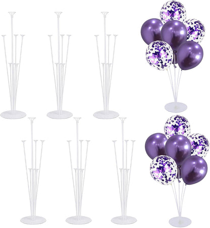 Balloon Stand Kit For Table - 10 Sets Balloon Sticks with Base For Birthday Graduation Party Decorations