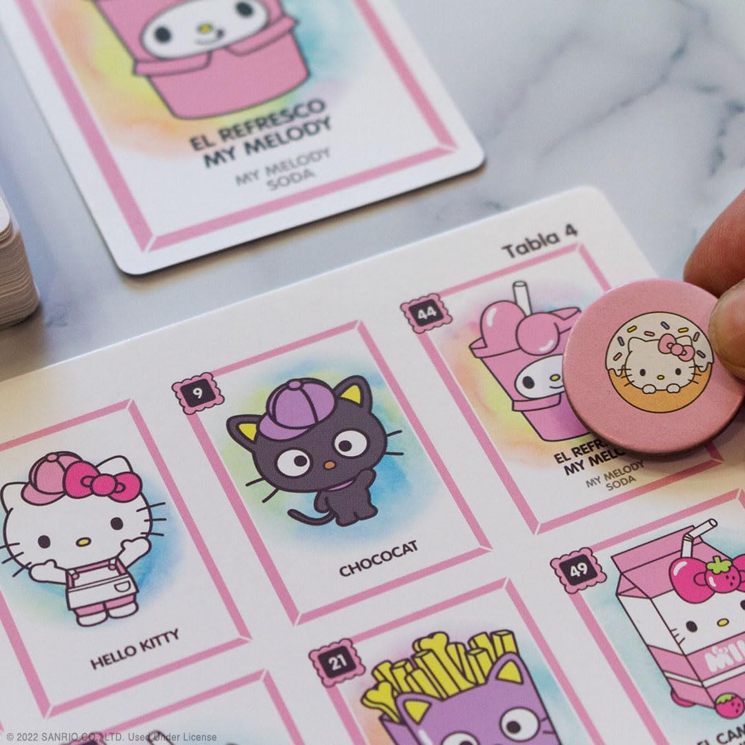 Hello Kitty Loteria Game - Custom Bingo Style Inspired by Spanish Words & Mexican Culture