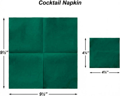 AH AMERICAN HOMESTEAD Cocktail Napkins-Disposable Beverage/Bar Napkins-White Linen-Like Square Napkins-Eco-Friendly & Compostable-Everyday Use, Party or Wedding 4.75inch x 4.75inch (100 Count, White)