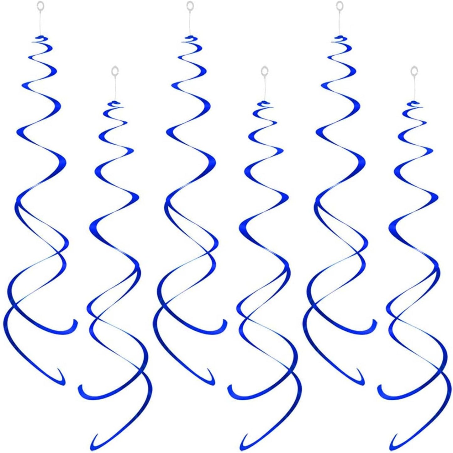 Party Swirl Decorations, Hanging Swirl for Ceiling Decorations, Purple, Pack of 30