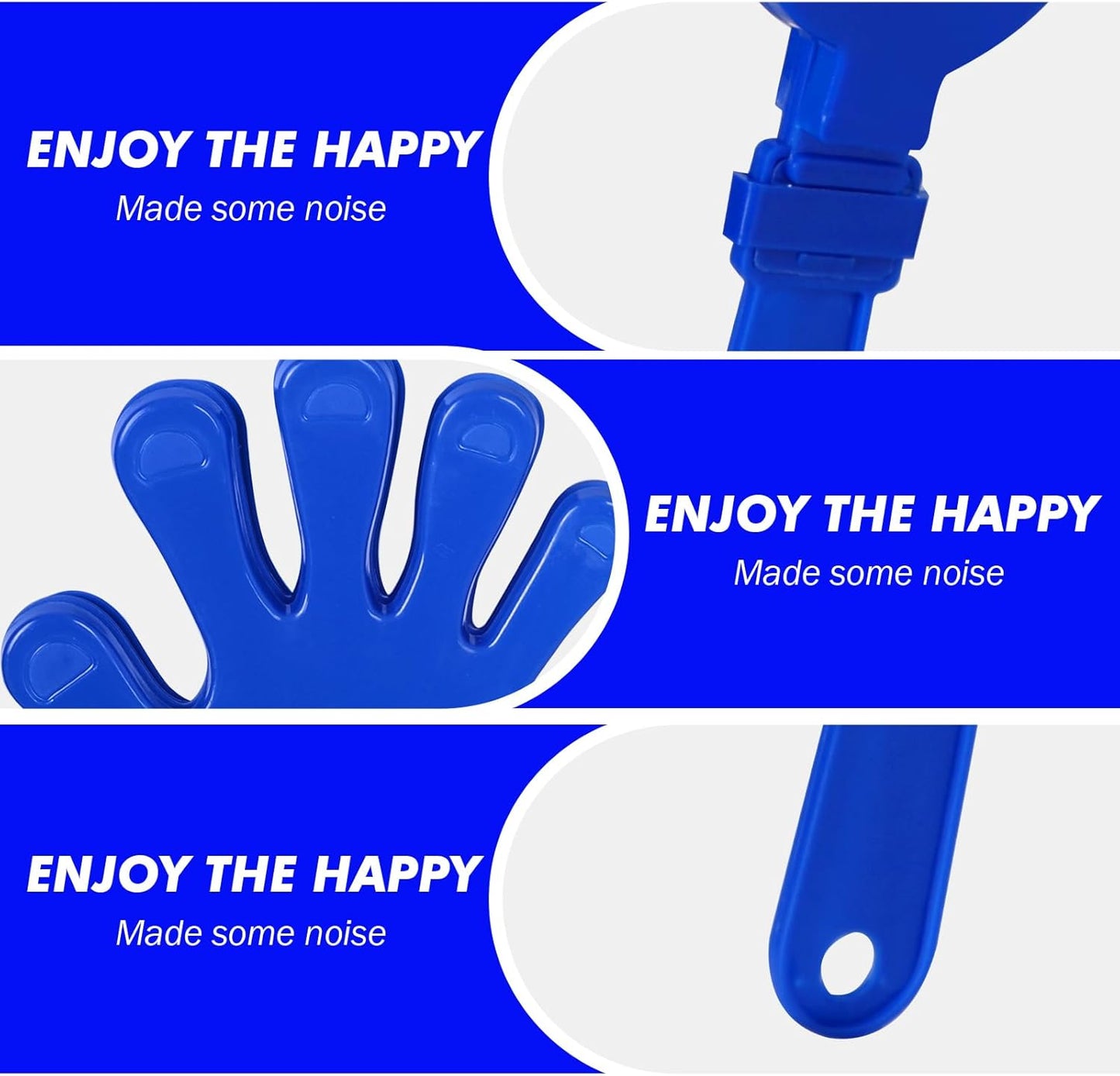 20 Pcs Hand Clappers Noisemakers 7.5 Inch Clappers Noisemakers Plastic Hand Clappers for Birthdays Game Football Sporting Events Cheers Supplies Dance Basketball Football Noisemakers(Purple)