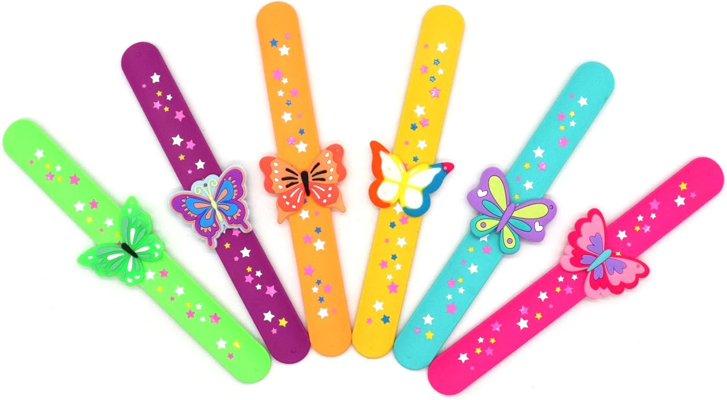 Cat Slap Bracelets for party- Silicone Wristbands Adjustable Party Favors, Classroom Prizes, Carnival Games - Birthday Gifts for Adults(6Pack)-LOCHSOEL