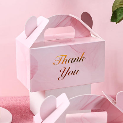 VGOODALL 16PCS Gable Treat Boxes Goodie Bags, 6x3.5x3.5inch Colorful Paper Gift Boxes for Kids Snacks, Candy, Toys, Birthday Party, Wedding
