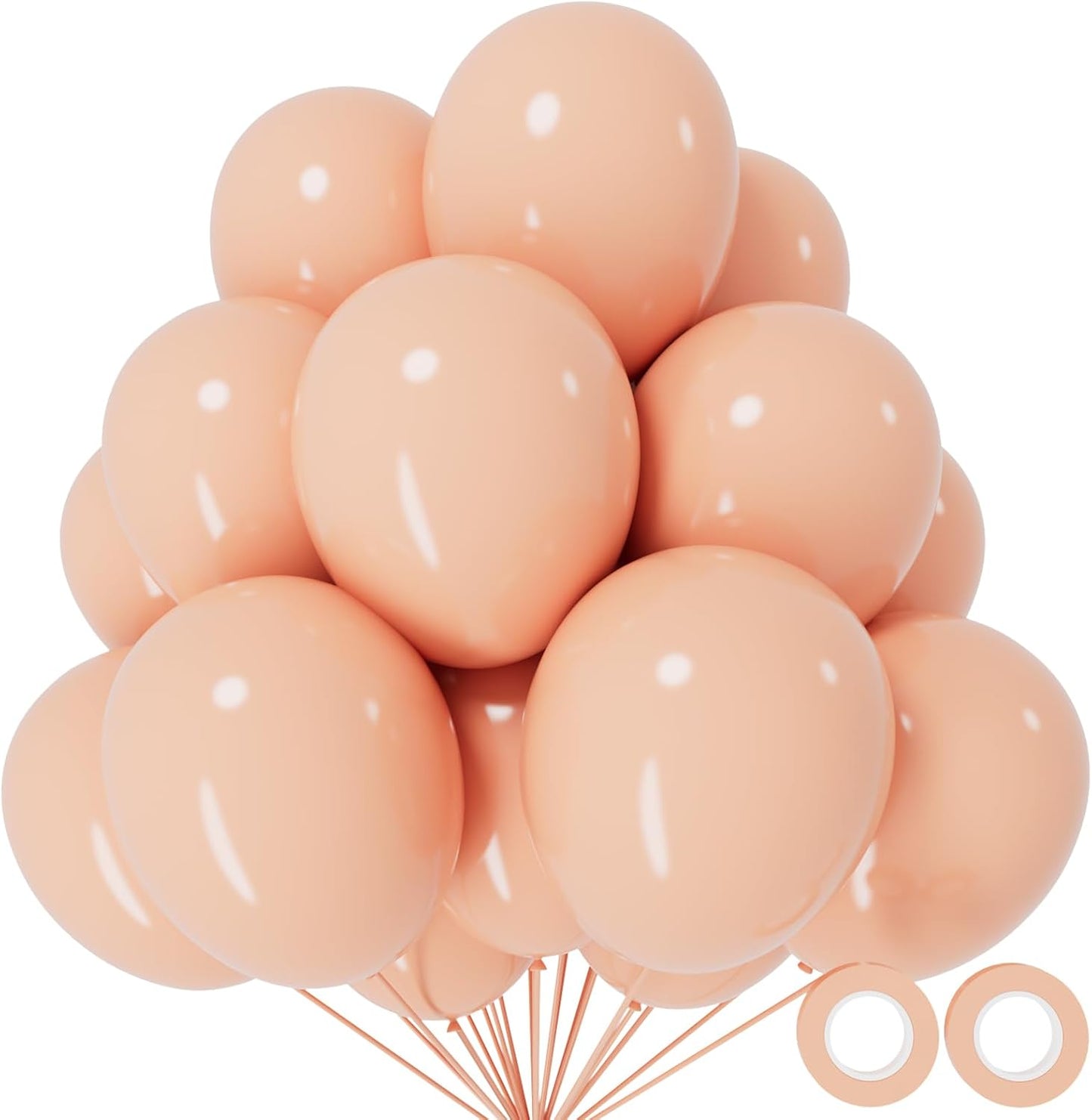 110pcs Black Balloon 12 inch, Black Latex Balloons for Birthday Party Baby Shower Wedding(with 2 Ribbons). - Colors A