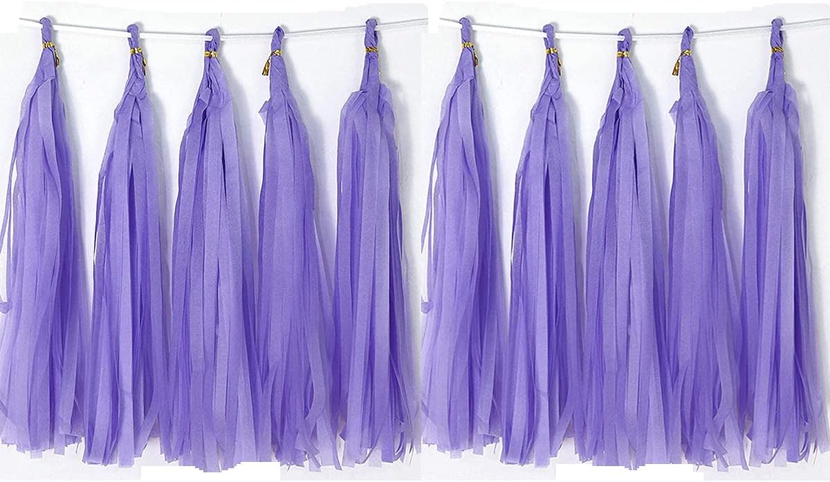 Tissue Paper Tassels Paper Tassel Garland Banner Table Decor Party Tassels Banner Wedding Birthday Baby Shower Nursey Party Decorations Supplies (20, Rose Gold+Pink+Rose Red+Lt-Pink)