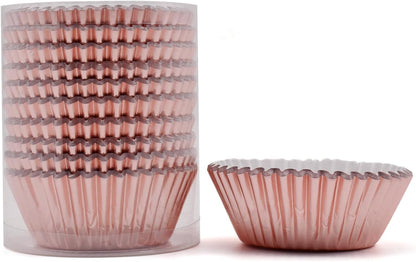200 Pcs Gold Foil Cupcake Liners Standard Baking Cups Muffin Paper Cases