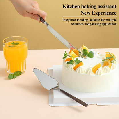 Evanda Wedding Cake Knife and Server Set, Cake Cutte Pie Server for Everyday, Wedding and Birthdays, Dishwasher Safe