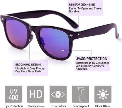 Party Sunglasses Bulk - Adult Retro Plastic Pack of 12 Vintage Sunglasses for Men Women - Party Favors