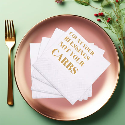 Funny Cocktail Napkins 100Pcs Funny Quotes Saying Disposable Paper Party Napkins 4.5 x 4.5 Two-ply (I Feel Sorry For People Who Don’t Know Us Napkins)