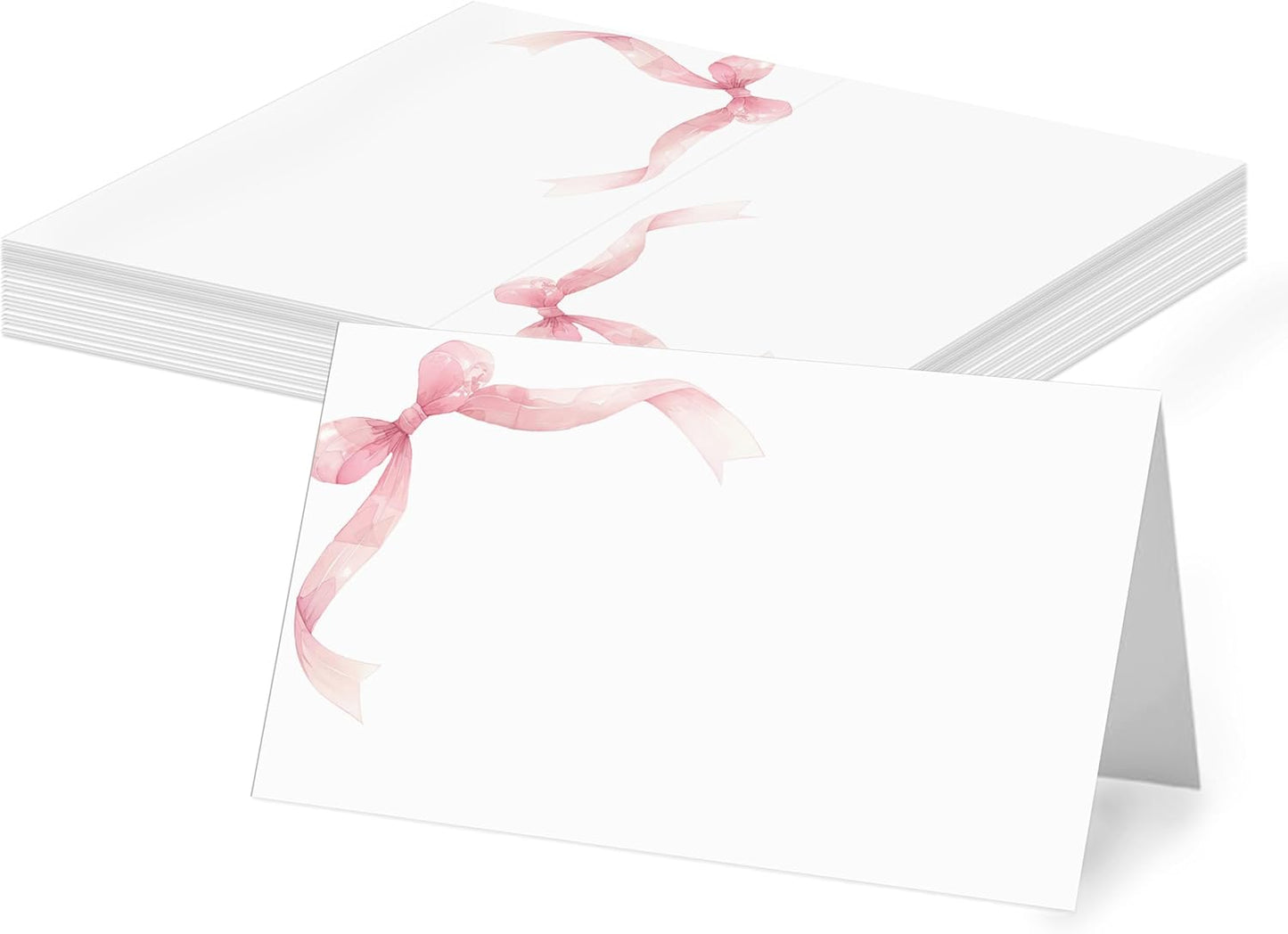 Mermaid Place Cards for Table Setting, 2 x 3.5" Escort Cards, 25 Under The Sea Tent Cards Food Label for Dinner Party, Wedding, Bridal Shower, Baby Shower, Birthday Party Supplies