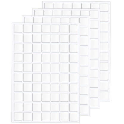 JANYUN 140 Pieces Adhesive Dots,Removable Round Putty Clear Tack No Trace Small Tape Stickers for Wall Hanging Festival Poster Office Party Decoration Picture Crafts