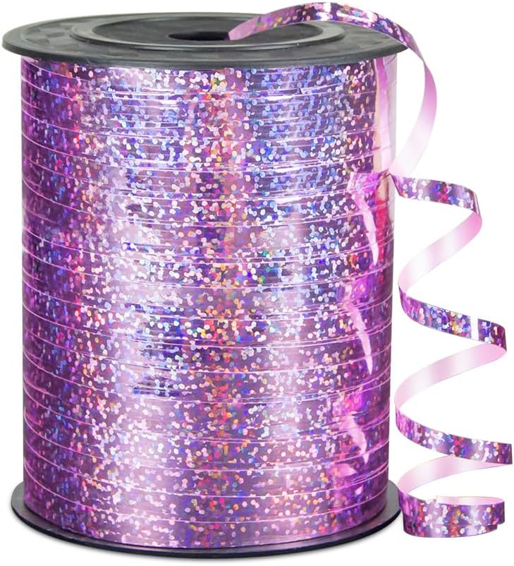 KMER LIFE Premium Red Curling Ribbon, 1/5" Wide x 500 Yards Christmas Curling Ribbons for Gift Wrapping, Party Decoration, Balloon String, Ribbons for Florist Flower (1 Roll)