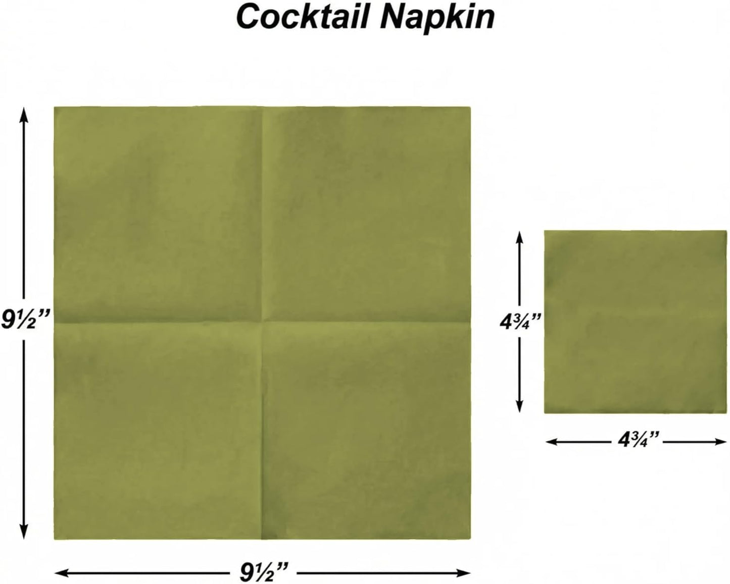 AH AMERICAN HOMESTEAD Cocktail Napkins-Disposable Beverage/Bar Napkins-White Linen-Like Square Napkins-Eco-Friendly & Compostable-Everyday Use, Party or Wedding 4.75inch x 4.75inch (100 Count, White)