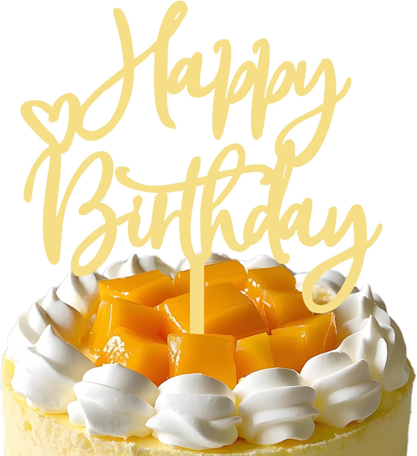 DIY Happy birthday Cake Topper Black Acrylic
