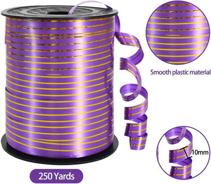 TONIFUL 500 Yards Curling Ribbon-Balloon Ribbon-Balloon String for Art&Craft Decor,Gift Wrapping,Ribbons and Bows for Christmas New Year Birthday Gifts (Silver)
