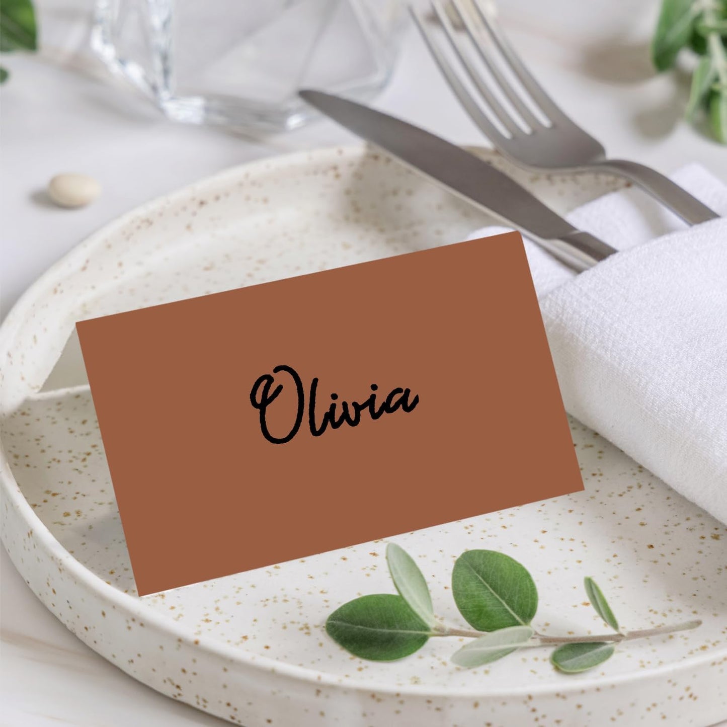 Gold Foil Place Cards for Table Setting, Printable Tent Cards for Food Buffet, Name Card for Wedding Banquet, Bridal Shower, Baby Shower, Birthday Party Decorations (25 Pack)-07