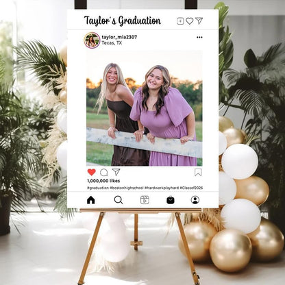 Personalized 2026 Graduation Party Welcome Sign, Minimalist Grads Decor, Class of 2026 Graduation Party Poster, Custom Graduation Party Sign, Congrats Grad Decorations Design 2