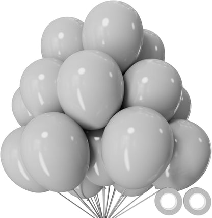 110pcs Black Balloon 12 inch, Black Latex Balloons for Birthday Party Baby Shower Wedding(with 2 Ribbons). - Colors B