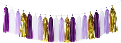 Navy-Blue White-Silver Tassel Garland Streamers - 15pcs Party Decorations Tissue Paper Tassels Banner,Graduation 2025 Wedding Baby Bridal Shower Hanging Decoration Boy Birthday Backdrop Decor Panduola