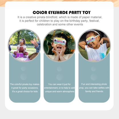 SUPVOX 2pcs Paper Eye Masks for Boys and Girls Birthday Party Games Fun Pinata Supplies for Boy Girl Celebrations Lightweight and Eye-catching Design