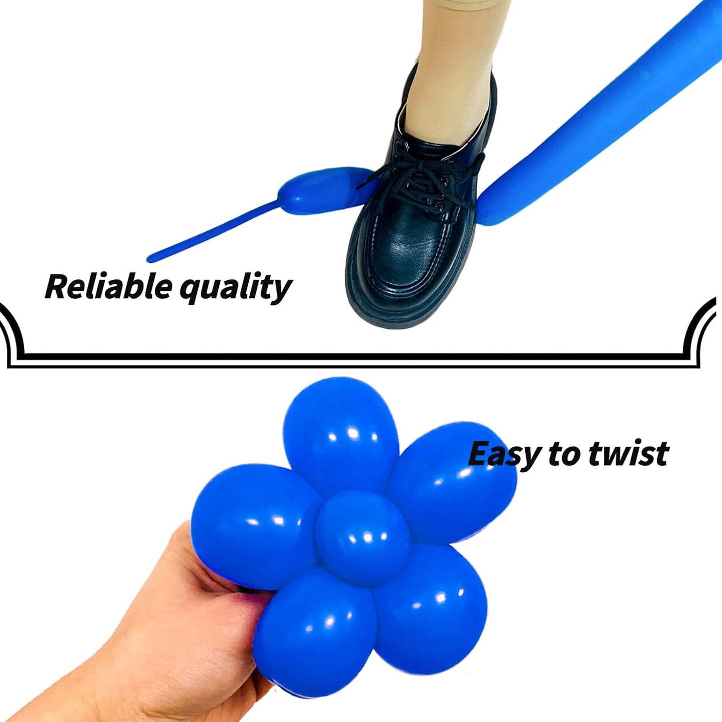 260 Balloons Clear, Thickening Long Balloons for Tying Arch, Twisting Latex Animals Magic Modeling Skinny Birthday Balloon for Kid‘s Party Wedding Decoartion Supply 100pcs