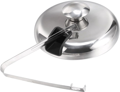 Sailnovo Mini Ice Bucket 1.2 Liter, Premium Compact Double-Wall Stainless Steel with Lid & Ice Tong, Ideal for Cocktails, Personal Bar, Small Parties - Silver