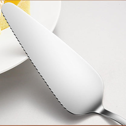 Cake Pie Server, 2 Pack Stainless Steel Pizza Pastry Cake Slicer Server Set, Cake Cutter with Serrated Edges for Kitchen, Restaurants, Wedding, Birthdays and Parties