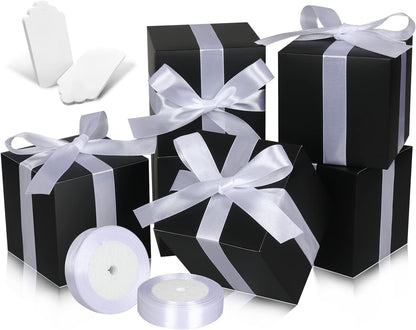 100 Pack Small Gift Boxes, 2x2x2 Inches Favor Boxes Gold Paper Gift Boxes with Lids for Presents, Crafting, Cupcake Boxes, Gifts, Candy Boxes for Wedding Party Bridal Shower Baby Shower Favors