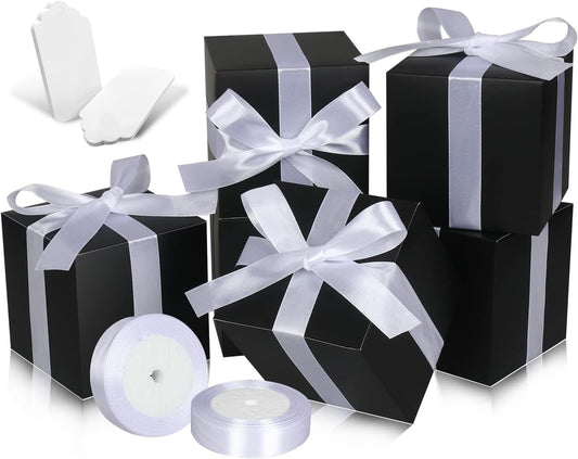 100 Pack Small Gift Boxes, 2x2x2 Inches Favor Boxes Gold Paper Gift Boxes with Lids for Presents, Crafting, Cupcake Boxes, Gifts, Candy Boxes for Wedding Party Bridal Shower Baby Shower Favors
