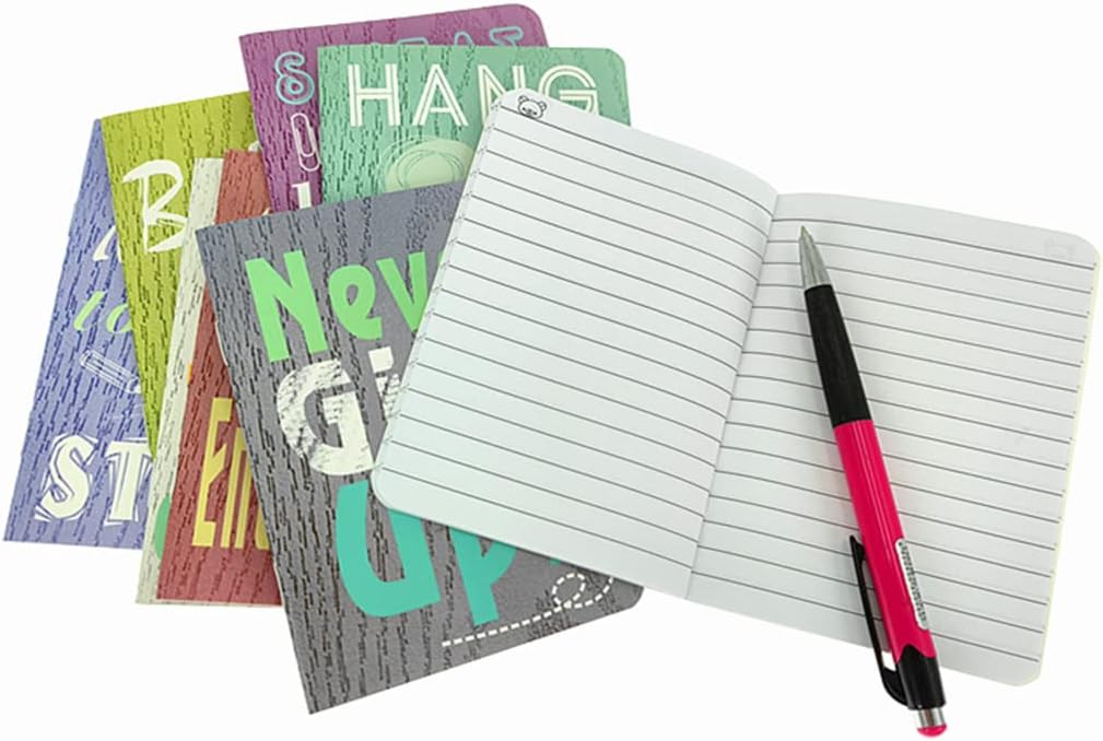 ALIMITOPIA 24pcs Mini Notebook Portable Pocket Notebook Journal Steno Memo MiniDaily NotePad,3.5X5 inches,24 sheets,College Ruled Pages(Cartoon Animals)