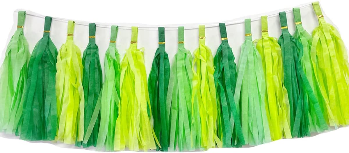30pcs Paper Tassels Garland Banner Tissue Paper Tassel DIY Hanging Paper Decorations Party Tassel Garland Decor Baby Shower Nursery Wedding Festival Baby Shower Decoration(30, White)