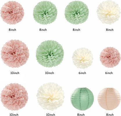 2026 Blue Class-Congratulations Prom Graduation Party-Decorations - 22pcs High School College Grad Supplies Decor,Royal Navy White Silver Tissue Pom Poms Streamers, Paper Flowers Lanterns Hugmoon