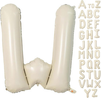 Cream Letter A Balloons,40 Inch Balloons Letter A Mylar Helium Large A Balloon for Birthday Party Anniversary Decorations
