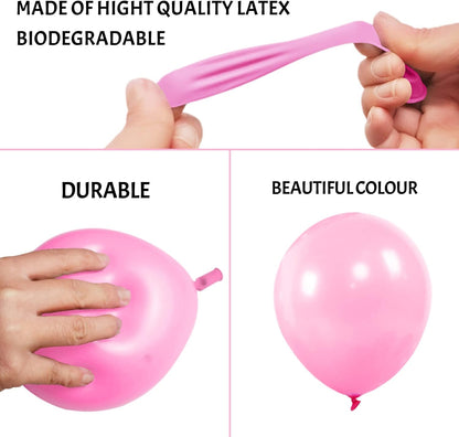 110pcs Black Balloon 12 inch, Black Latex Balloons for Birthday Party Baby Shower Wedding(with 2 Ribbons). - Colors B