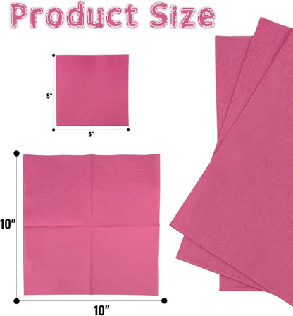 24 colors Cocktail Napkins 5 * 5inch disposable Beverage Napkin paper for Cocktail, Wedding, Dinner，Brithday Party Dessert Wine Paper Napkins（ 120 Count）
