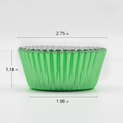 200 Pcs Gold Foil Cupcake Liners Standard Baking Cups Muffin Paper Cases