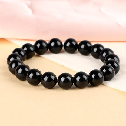 LPBeads Handmade Natural Gemstone Stretch Elastic Bracelet Healing Crystal Round Stone Beads Jewelry Gifts for Women Men