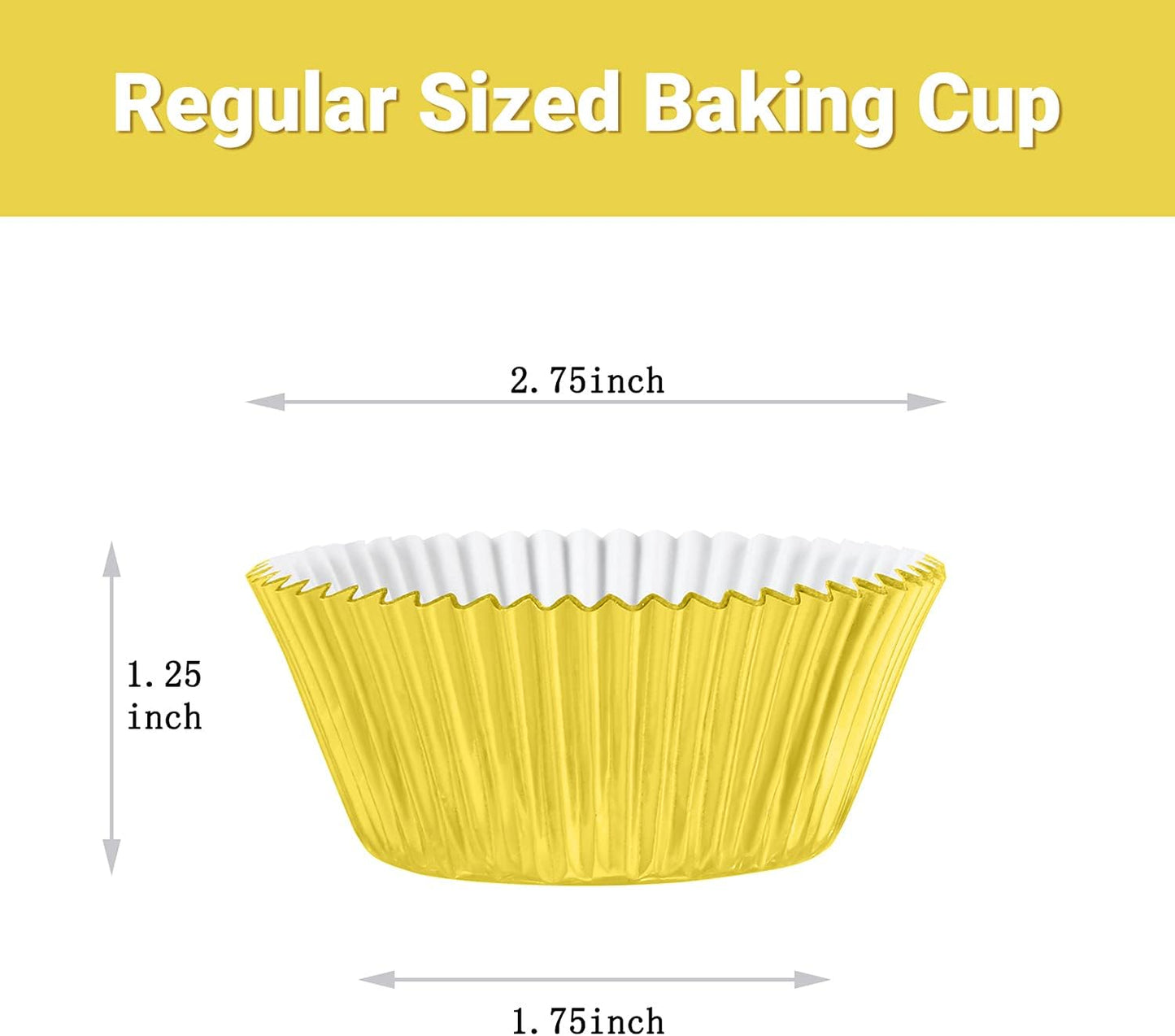 Gifbera Standard Pink Foil Cupcake Liners Wrappers Baking Cups for Baking 100 Count, Pink