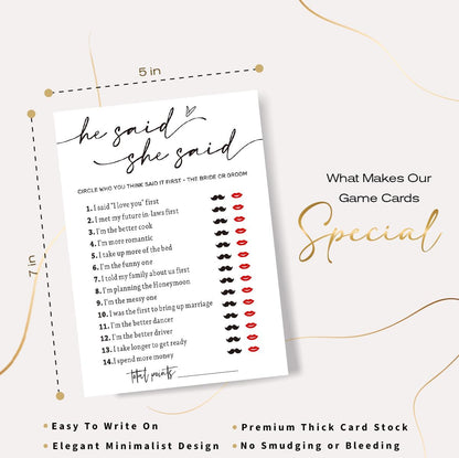 Bridal Shower Bingo, What Will The Bride to Be Receive, 25Pcs Bridal Bingo Game Cards, Engagement Party Games for Guests, Minimalist White Wedding Party Supplies - A18