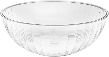 Party Essentials Hard Plastic 192-Ounce Serving Bowl, Neon Pink