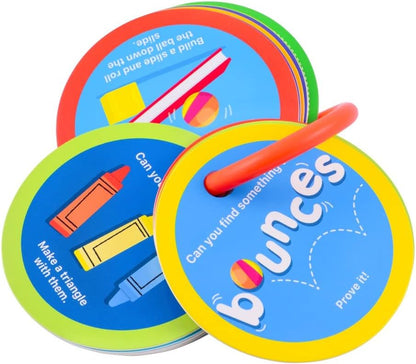 MOLLYBEE KIDS Preschool Outdoor Scavenger Hunt Cards at Home, Gifts for Ages 3, 4