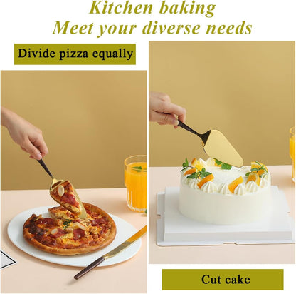 Evanda Wedding Cake Knife and Server Set, Cake Cutte Pie Server for Everyday, Wedding and Birthdays, Dishwasher Safe