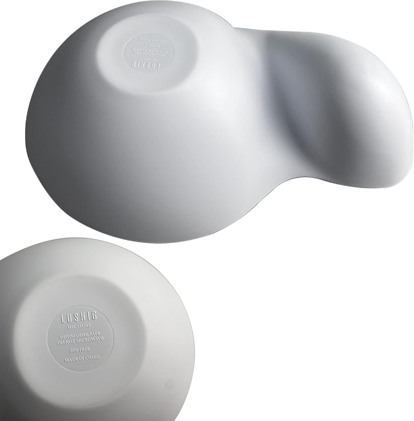 chip and dip bowl Chip and Dip Serving Set Melamine Tray Divided Platters (White)