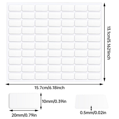 JANYUN 140 Pieces Adhesive Dots,Removable Round Putty Clear Tack No Trace Small Tape Stickers for Wall Hanging Festival Poster Office Party Decoration Picture Crafts