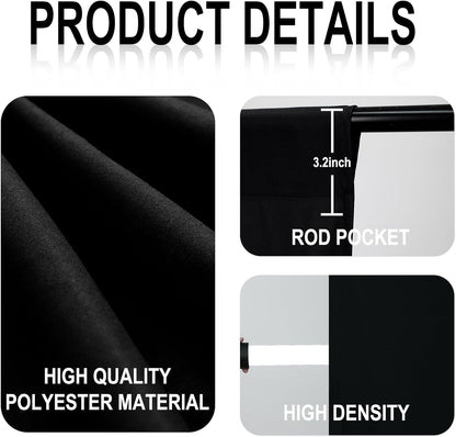 GFCC 8FTX10FT White Backdrop Background for Photography Photo Booth Backdrop for Photoshoot Background Screen Video Recording Parties Curtain
