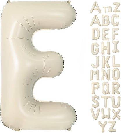 Cream Letter A Balloons,40 Inch Balloons Letter A Mylar Helium Large A Balloon for Birthday Party Anniversary Decorations