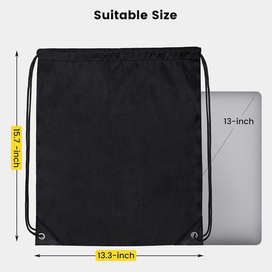 Vorspack 10 Pcs Drawstring Bags Bulk - Drawstring Backpack Draw String Back Bag for Gift, DIY, Party, Gym, Trip - 10 Colors