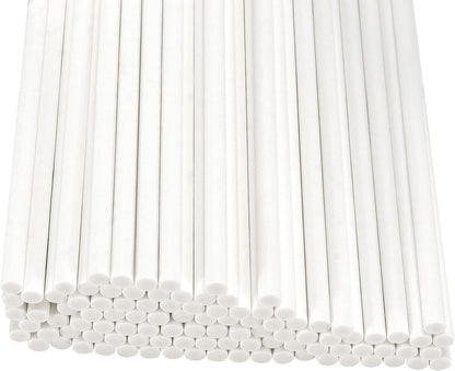 JEUIHAU 2000 PCS 6 Inches Lollypop Sticks, Paper Treat Stick, White Sucker Sticks, Treat Lollipop Sticks